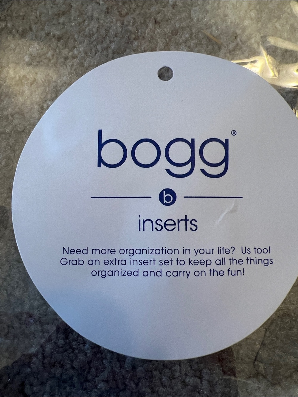Bogg Clear PVC Insert Pouches with Light Blue Trim - Picture 2 of 5